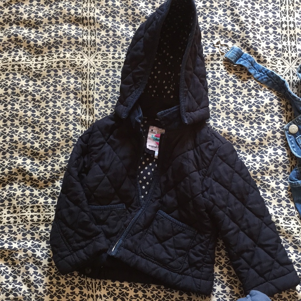Blue quilted jacket